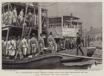 Natarcie na Sudan autorstwa Frank Dadd